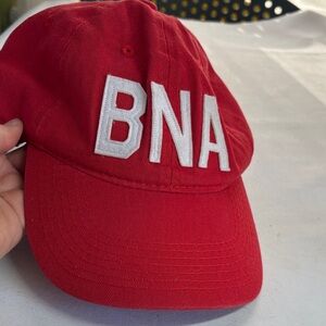 Aviate BNA NWTNashville Red Cotton Buckleback Cap One Size